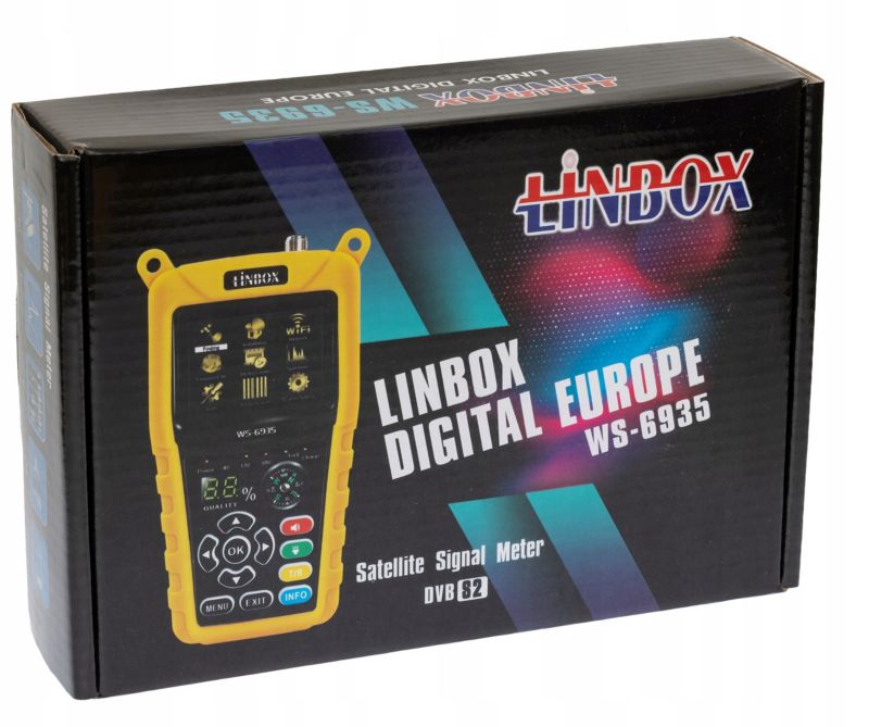 Miernik satelitarny LINBOX ws 6935 dvb s2 z podglądem 1 szt.