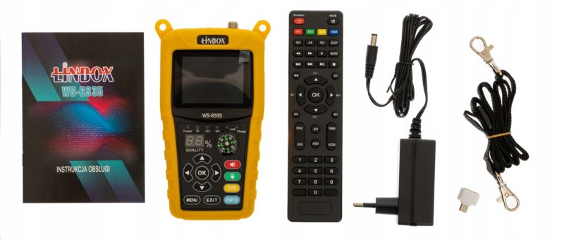 Miernik satelitarny LINBOX ws 6935 dvb s2 z podglądem 1 szt.