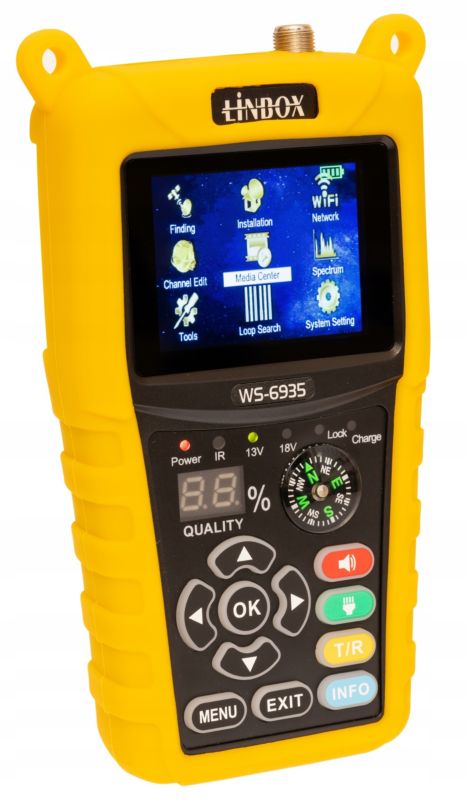 Miernik satelitarny LINBOX ws 6935 dvb s2 z podglądem 1 szt.