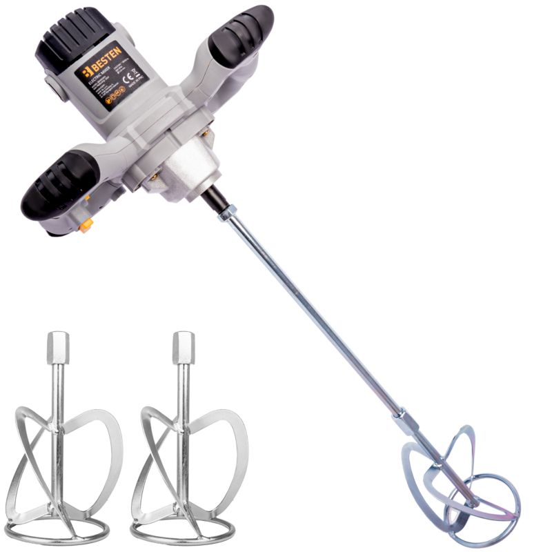 Mieszadło budowlane BESTEN BE-2854 1400 W z regulacją obrotów i 2 mieszadłami 1 szt.