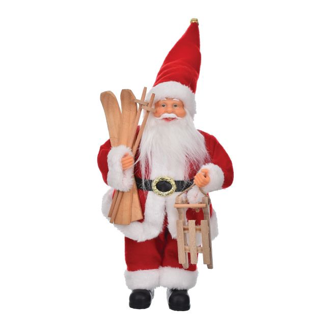 Mikołaj pluszowy Jumi 30 cm czerwony
