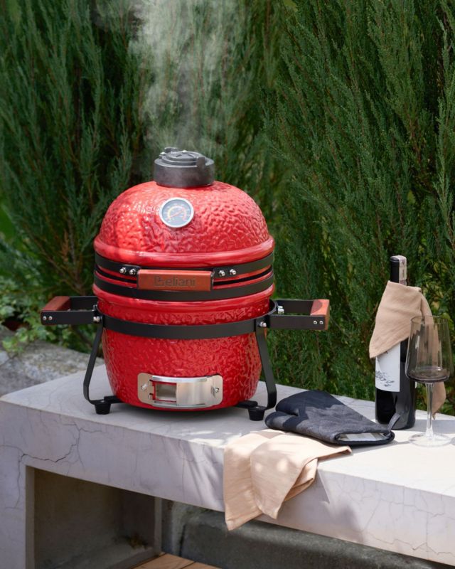 Mini grill węglowy Kamado Ceramika Czerwony 1 szt.