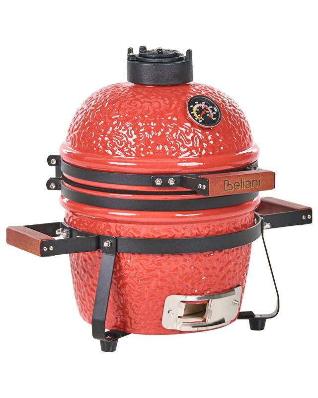 Mini grill węglowy Kamado Ceramika Czerwony 1 szt.