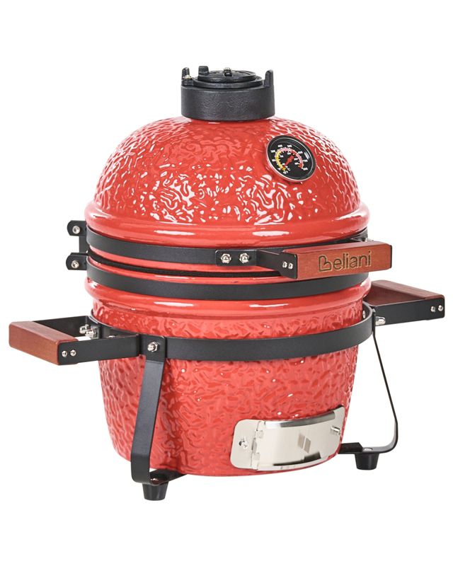 Mini grill węglowy Kamado Ceramika Czerwony 1 szt.