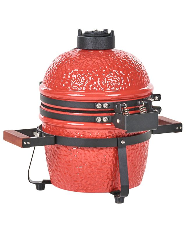Mini grill węglowy Kamado Ceramika Czerwony 1 szt.
