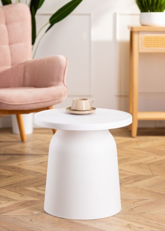 Minimalistyczny stolik OTTO1 HowHomely biały 46 cm 1 szt.