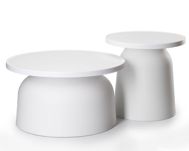 Minimalistyczny stolik OTTO1 HowHomely biały 46 cm 1 szt.