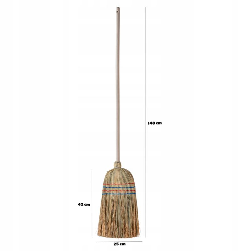 Miotła KADAX Klasyczna Szczotka Do Zamiatania 140 cm 1szt.