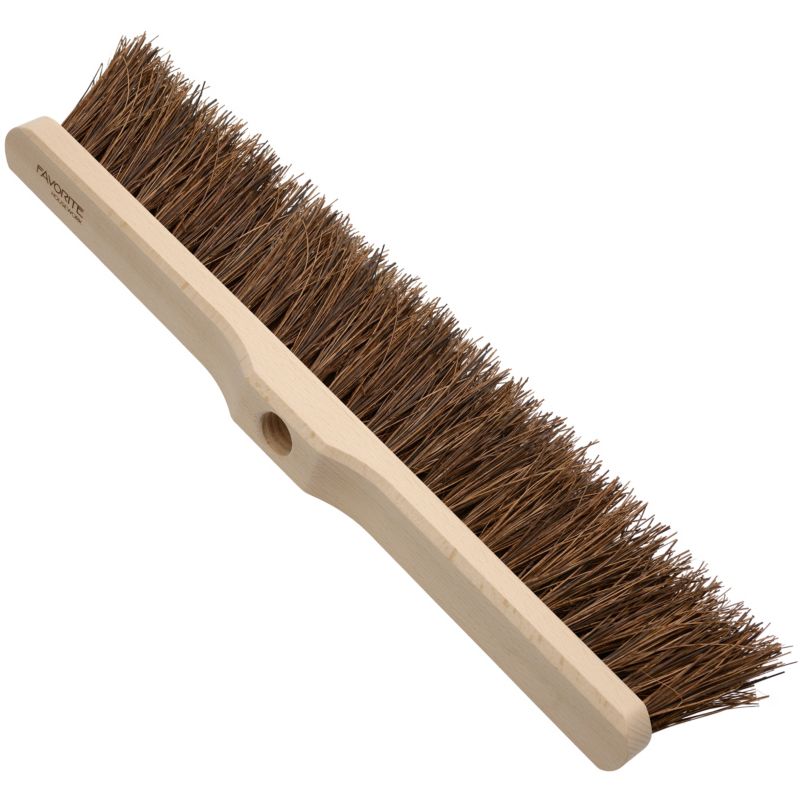 Miotła szczotka ulicówka FAVORITE do zamiatania, włókno naturalne basyna, 40 cm - bez kija - 1 szt.