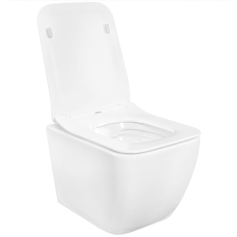 Misa Wc Podwieszana Ceramimczna Rea Martin Rimless Duroplast/Slim/Zm Biały 51X36,5X32,5Cm 1 Szt