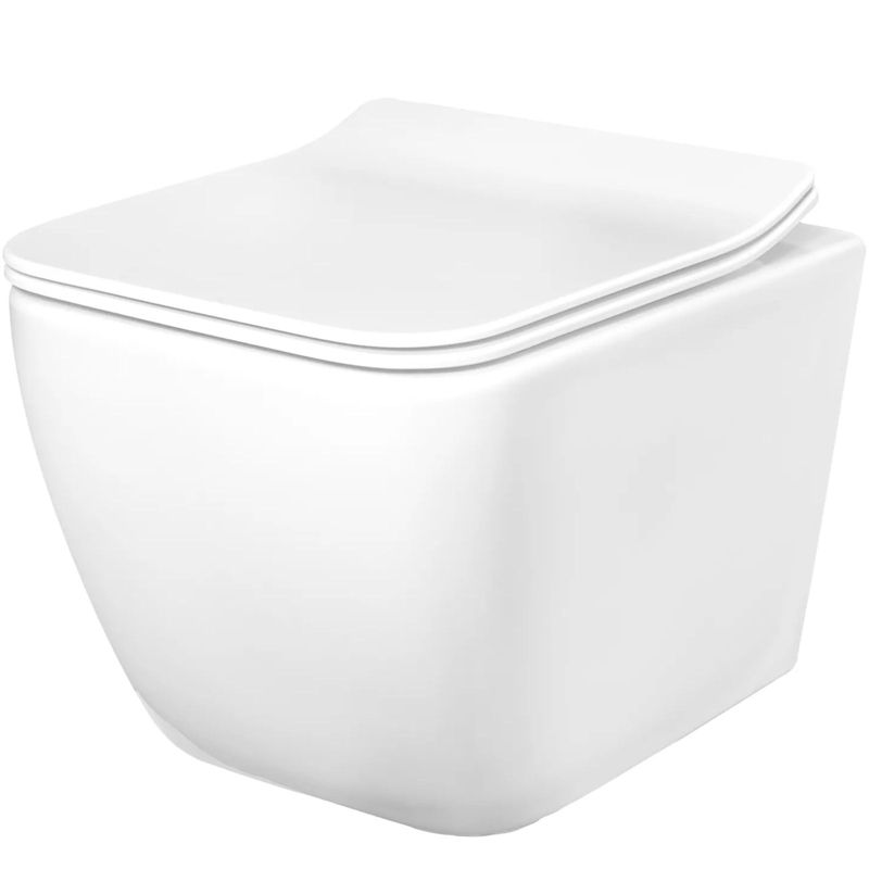 Misa Wc Podwieszana Ceramimczna Rea Martin Rimless Duroplast/Slim/Zm Biały 51X36,5X32,5Cm 1 Szt