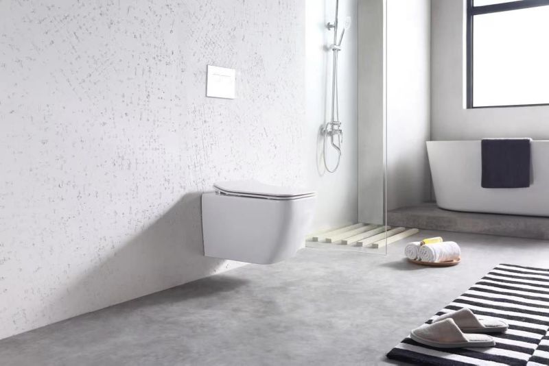 Misa Wc Podwieszana Ceramimczna Rea Martin Rimless Duroplast/Slim/Zm Biały 51X36,5X32,5Cm 1 Szt