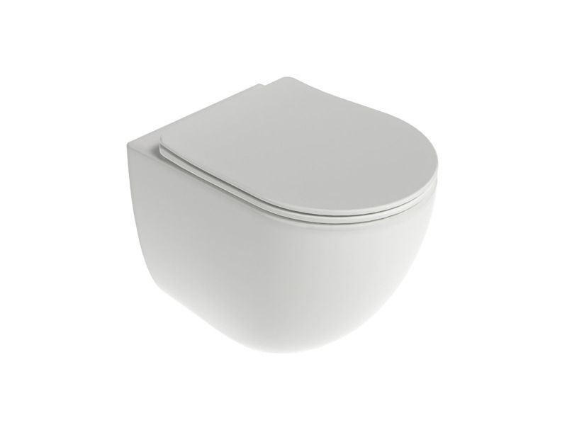Miska ceramiczna Ravak WC Chrome AquaSpin podwieszana z deską wolnoopadającą biała 1 szt.