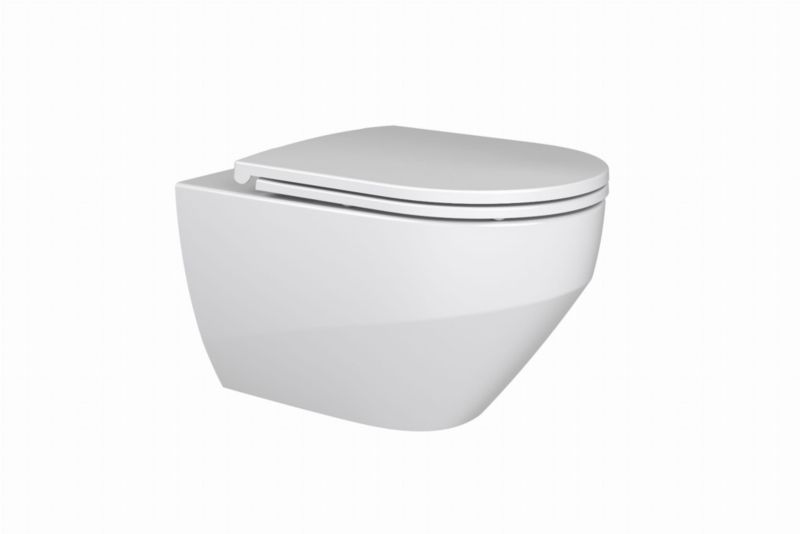 Miska ceramiczna Ravak WC Zante RimOff podwieszana z deską wolnoopadąjącą biała 1 szt