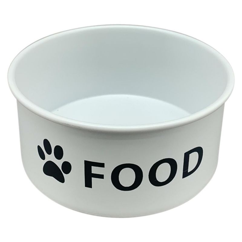 Miska dla psa FOOD stal nierdzewna Exner  biała 14 cm 1 szt.