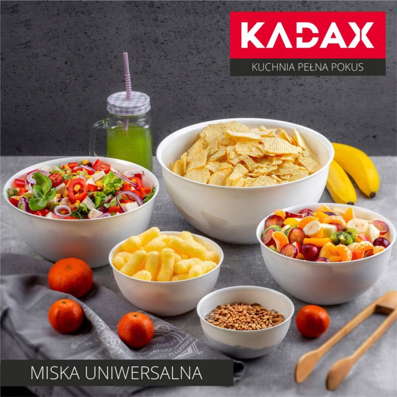 Miska KADAX Kuchenna Plastikowa Do Sałatek 0,5 L Kremowa 1szt.