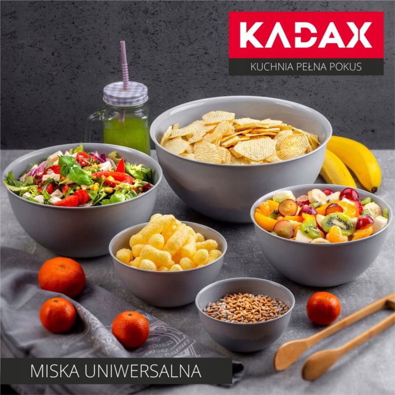 Miska KADAX Kuchenna Plastikowa Do Sałatek 0,5 L szara 1szt.