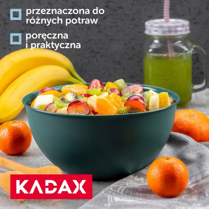 Miska KADAX Kuchenna Plastikowa Do Sałatek 0,5 L Zielona 1szt.