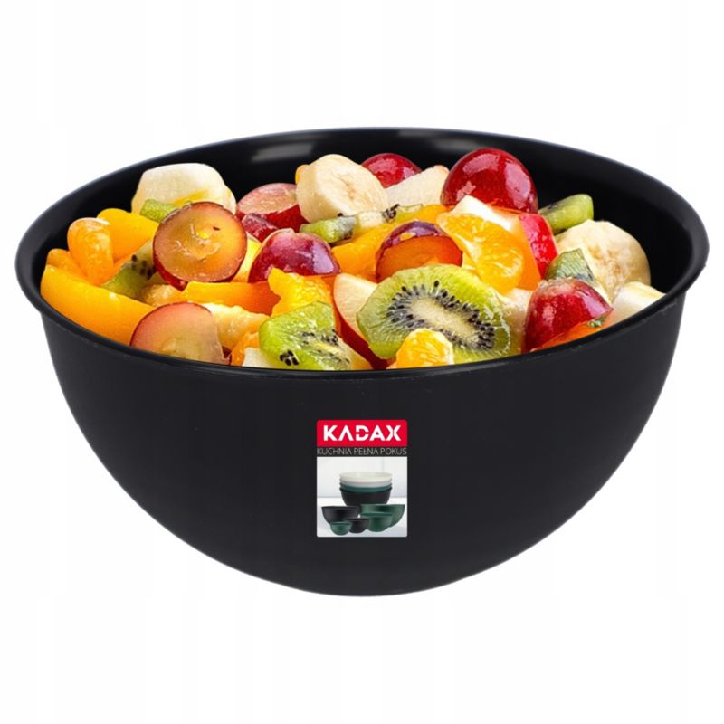 Miska KADAX Kuchenna Plastikowa Do Sałatek 3 L Antracyt 1szt.