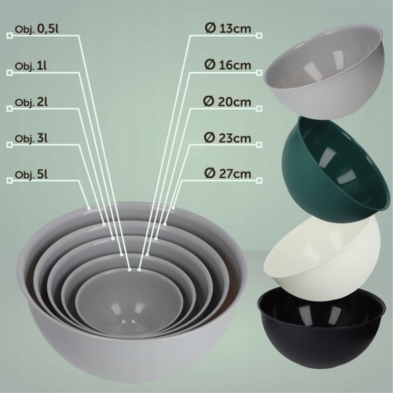Miska KADAX Kuchenna Plastikowa Do Sałatek 5 L szara 1szt.