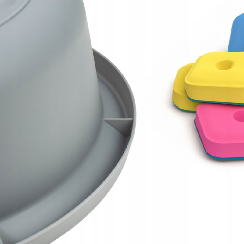 Miska KADAX Plastikowa 4L Okrągła Na Pranie szara 1 szt.