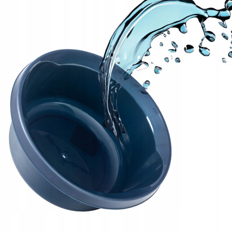 Miska KADAX Plastikowa 9L Okrągła Na Pranie Granat 1 szt.