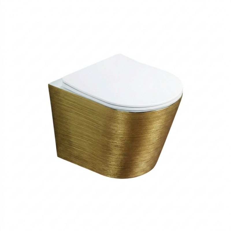 Miska WC Corciano wisząca Optimo Classic Złoto-Biała 49x37x36 cm 1 szt.