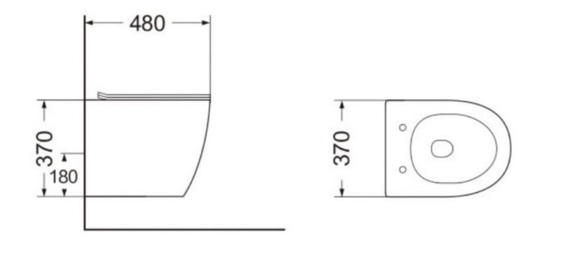 Miska WC Domotechnika z deską slim system spłukiwania taifun 1szt.