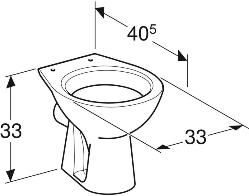Geberit Bambini stojící záchodová mísa pro děti, bílá, keramická, 1 ks.