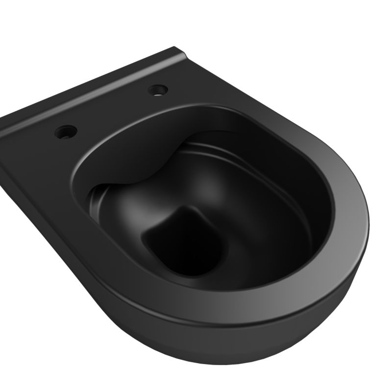 Miska WC GoodHome Cavally bezkołnierzowa 3/6 l z deską wolnoopadającą czarna