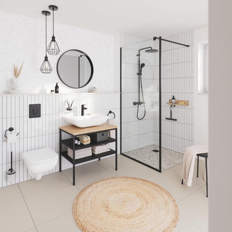 Miska WC Grohe Euro Ceramic biała, spłukiwanie wirowe, deska wolnoopadająca, 1 szt.