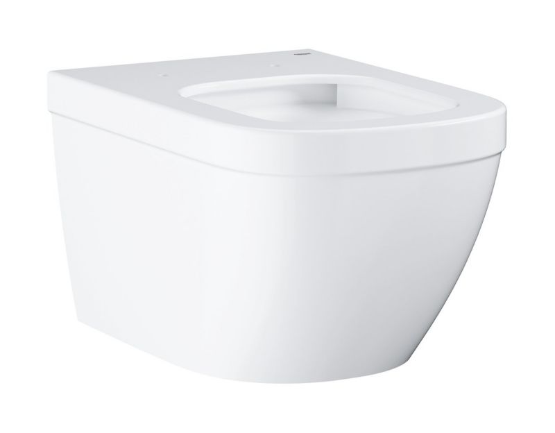 Grohe Euro Ceramic obdélníková WC mísa, bez okraje, vířivé splachování, bílá, 1 ks.