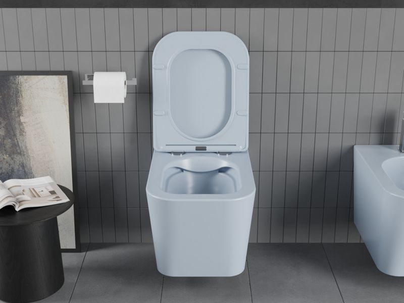 Miska wc i deska Mexen Teo szara-niebieska 51x34,5 cm 1 szt.