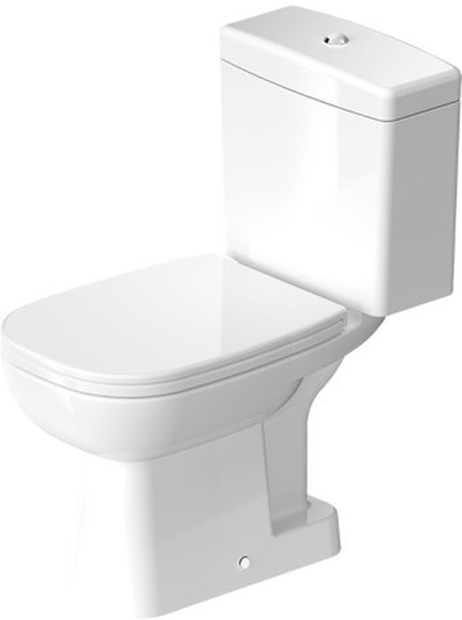 Duravit D-Code kompaktní WC mísa, volně stojící WC mísa, bílá, 1 ks.
