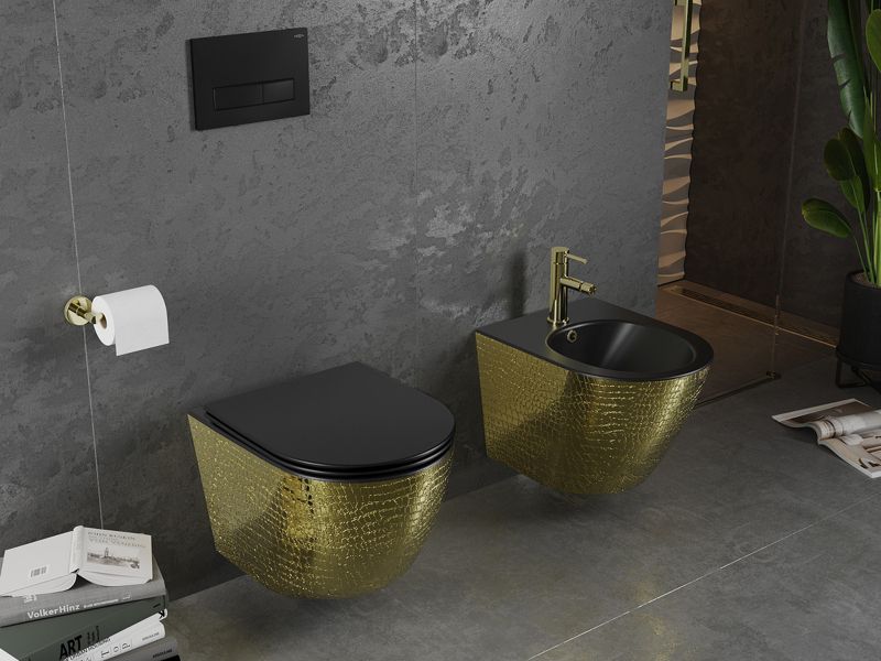 Miska wc Mexen Lena czarna/złota 48x36x35,5 cm 1 szt.