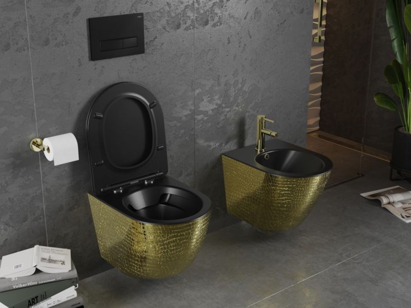 Miska wc Mexen Lena czarna/złota 48x36x35,5 cm 1 szt.