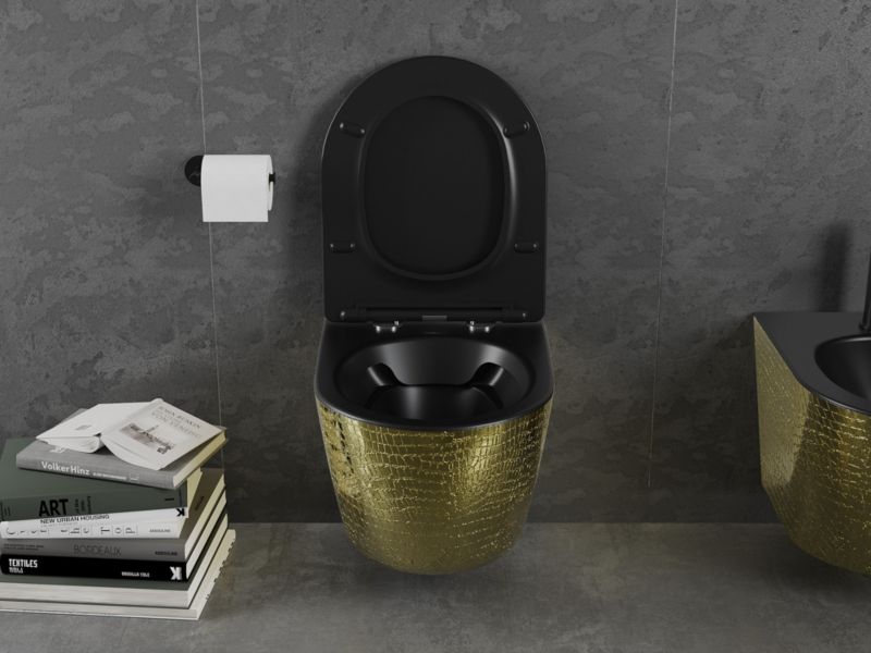 Miska wc Mexen Lena czarna/złota 48x36x35,5 cm 1 szt.