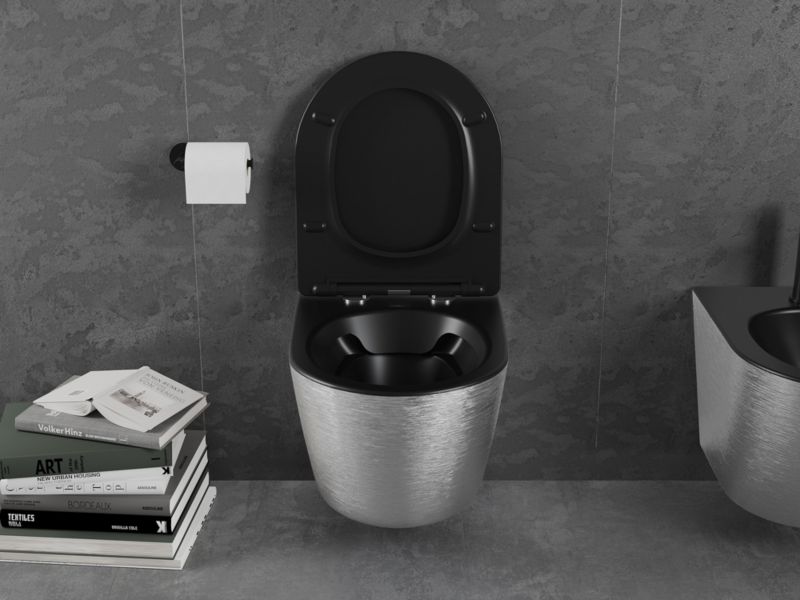 Miska WC Mexen Lena czarny/srebrny 48x36x35,5 cm 1 szt.