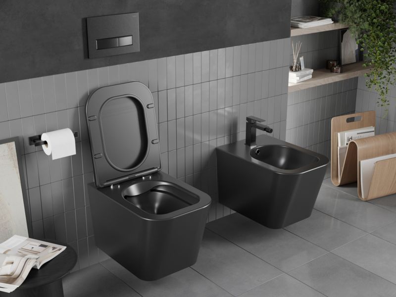 Miska wc Mexen Teo czarna mat 51x34,5 cm 1 szt.