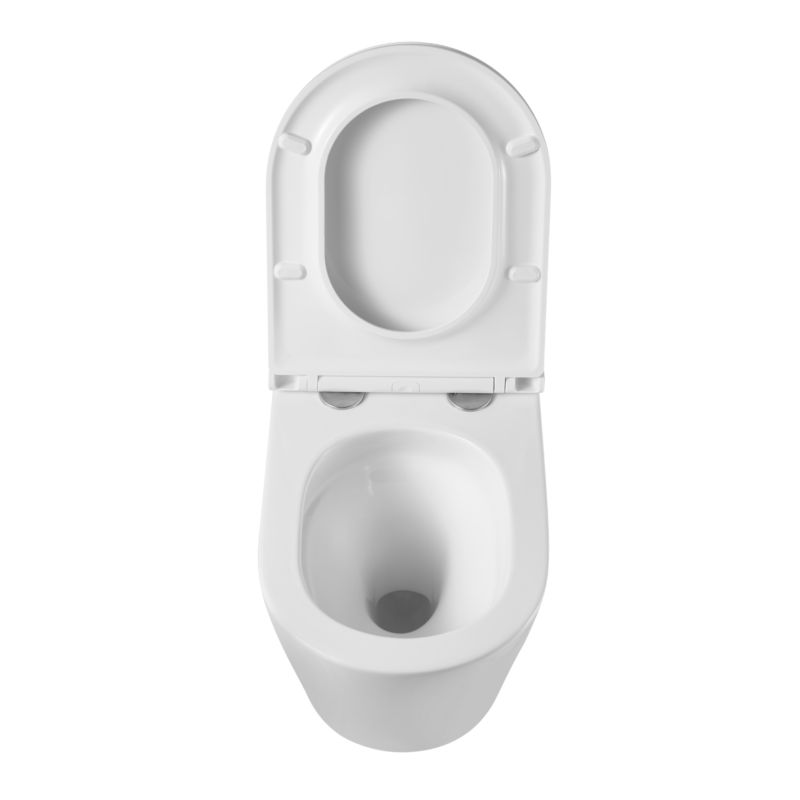 Miska WC podwieszana Invena Limnos z systemem cichego spłukiwania QFS i deską wolnoopadającą 1 szt.