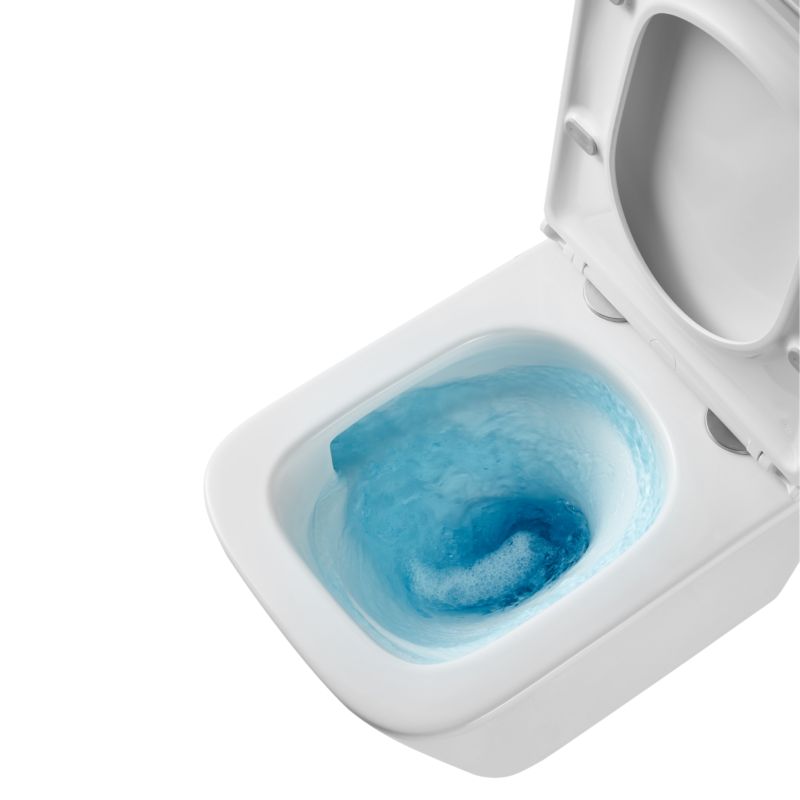 Miska WC podwieszana Invena Malaga z systemem cichego spłukiwania QFS i deską wolnoopadającą 1 szt.