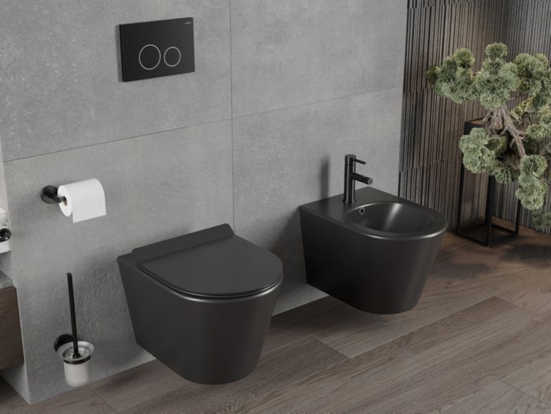 Miska WC rimless Mexen Rico czarna 48x36x37 cm 1 szt.