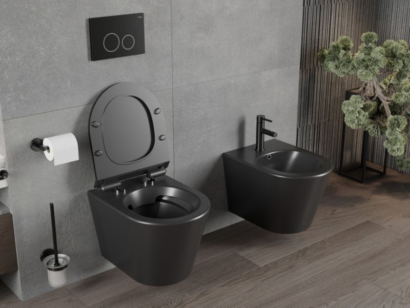 Miska WC rimless Mexen Rico czarna 48x36x37 cm 1 szt.