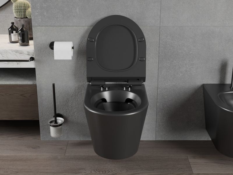 Miska WC rimless Mexen Rico czarna 48x36x37 cm 1 szt.