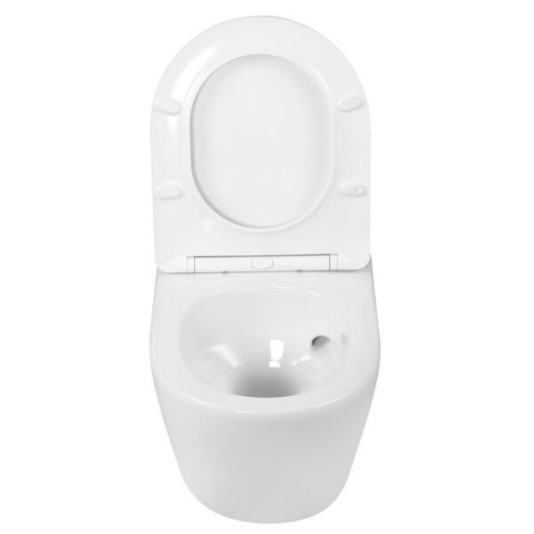 Miska wc wisząca Kerra Kasos z wirowym systemem spłukiwania oraz z deską duroplast 1 szt.