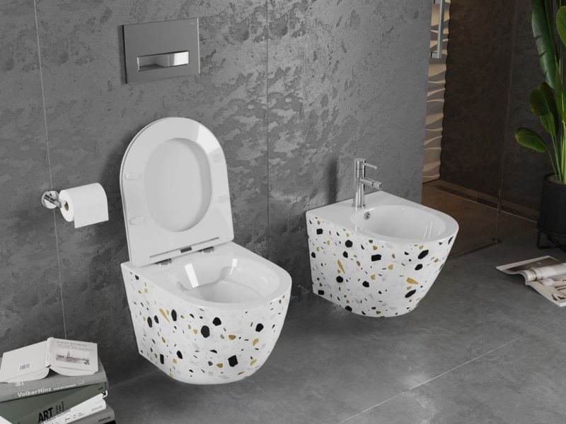 Miska wc Wisząca Mexen Lena Biały kamień 48x36x35 cm 1 szt.