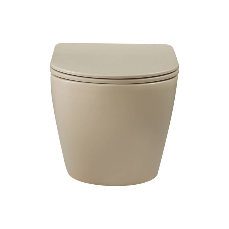 Miska WC Wisząca Musza Klozetowa Podwieszana QFS INVENA Tavro Cappuccino
