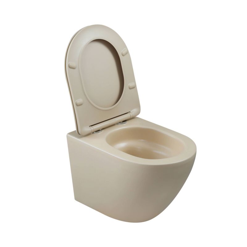 Miska WC Wisząca Musza Klozetowa Podwieszana QFS INVENA Tavro Cappuccino