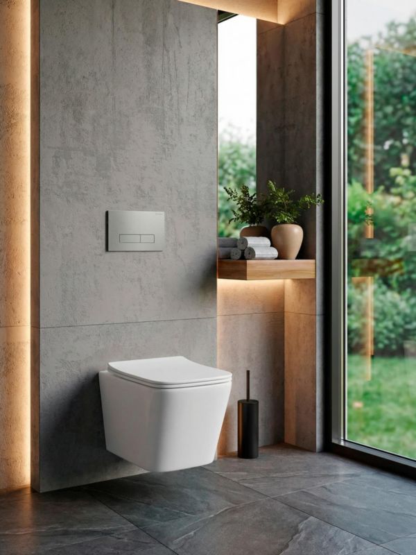 Miska wc wisząca z deską wolnoopadającą duroplast Helmken 35120001 (Biała), 1 szt