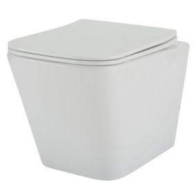 Miska WC wisząca Bravia bezkołnierzowa biała